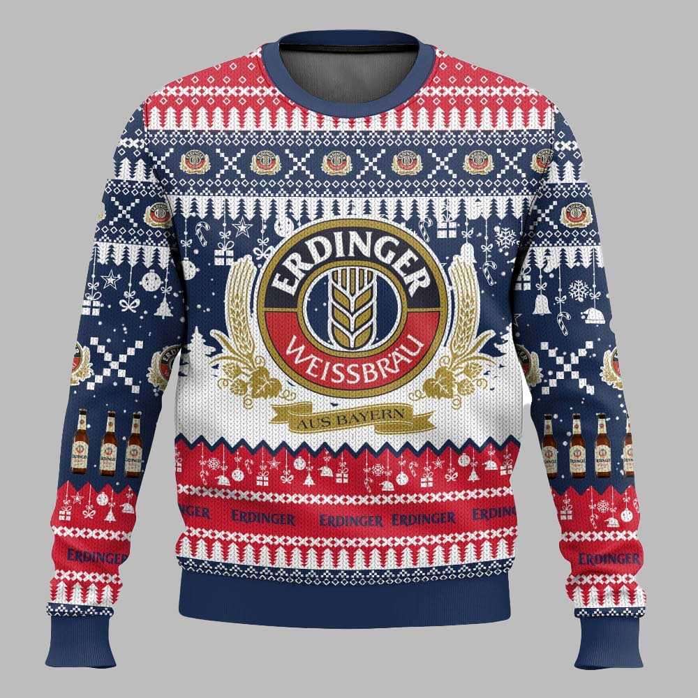 Erdinger German Beer Christmas Ugly Sweater