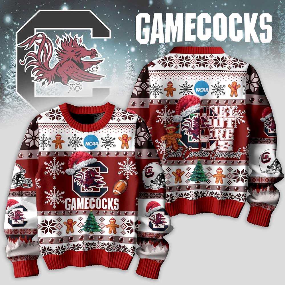 Gamecocks They Not Like Us Christmas Ugly Sweater