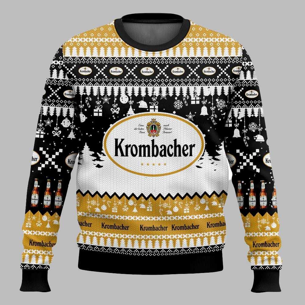 Krombacher German Beer Christmas Ugly Sweater