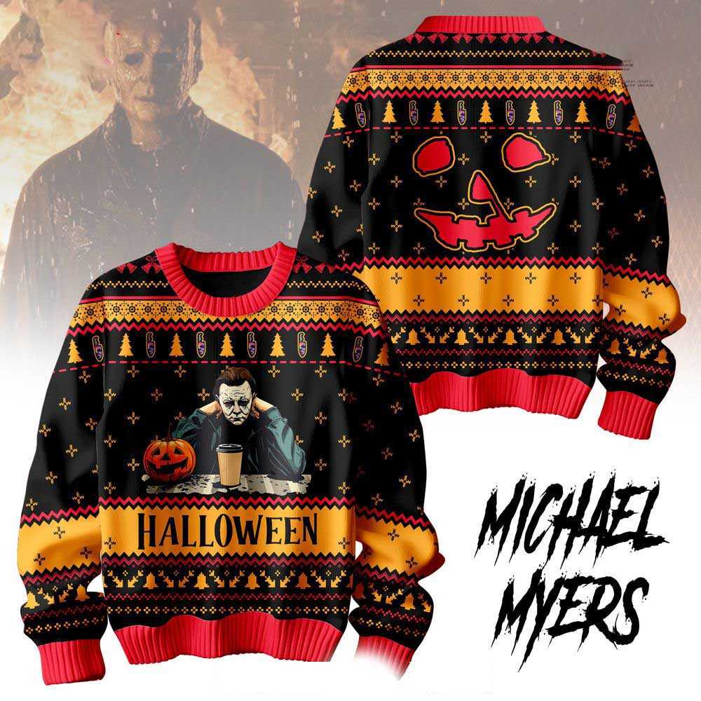 Michael Myers Halloween Christmas Ugly Sweater