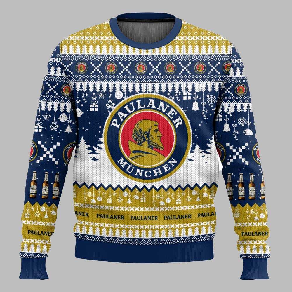 Paulaner German Beer Christmas Ugly Sweater