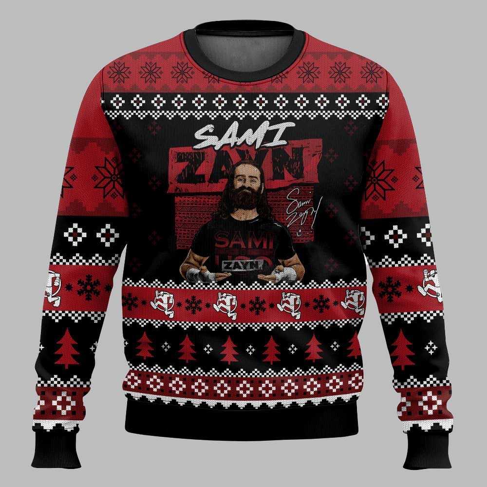 Sami Zayn Christmas Ugly Sweater