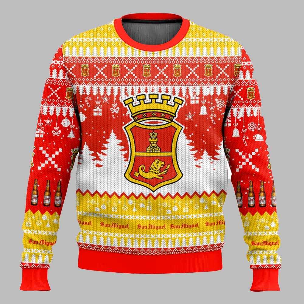 San Miguel United Kingdom Beer Christmas Ugly Sweater