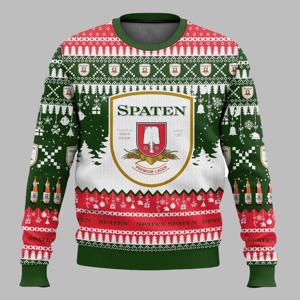 Spaten German Beer Christmas Ugly Sweater