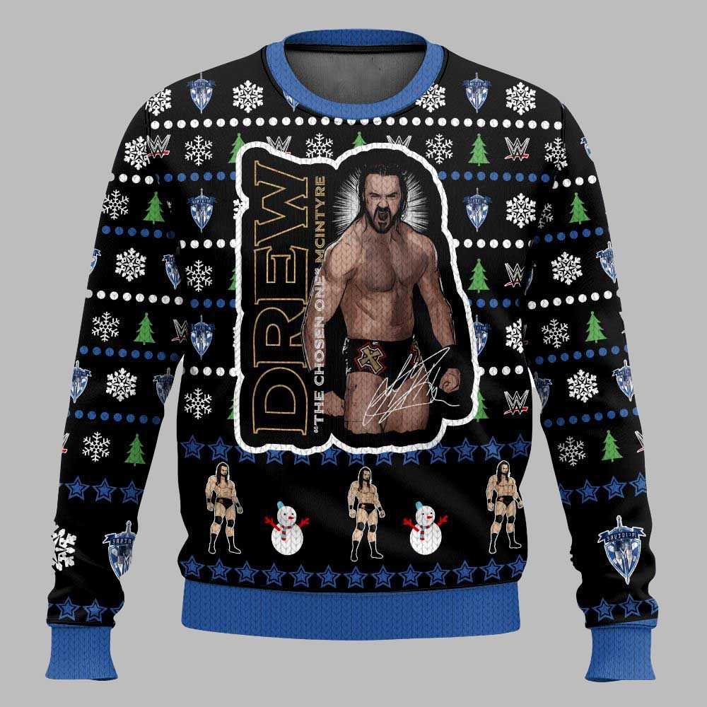 The Chosen One Drew Mcintyre Christmas Ugly Sweater