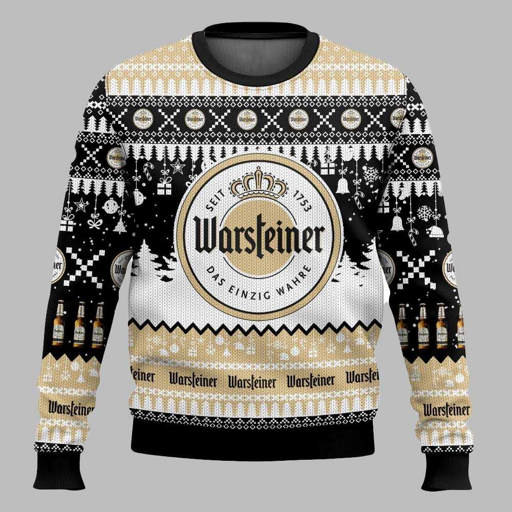 Warsteiner German Beer Christmas Ugly Sweater