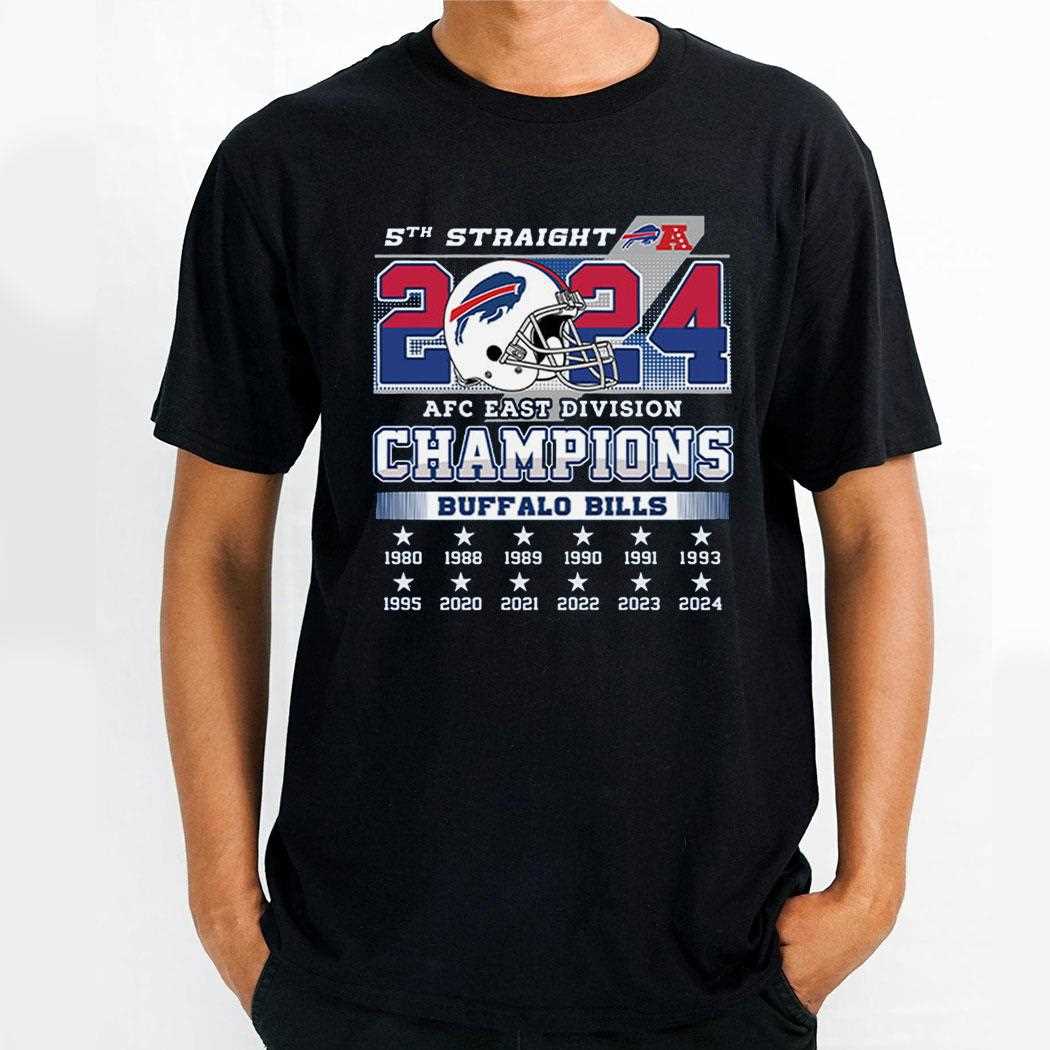 5th Straight 2024 Afc East Division Champions Bills Shirt