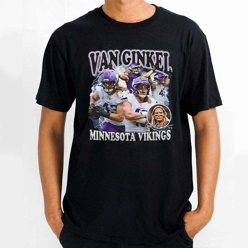 Vikings Brian Flores Van Ginkel Shirt