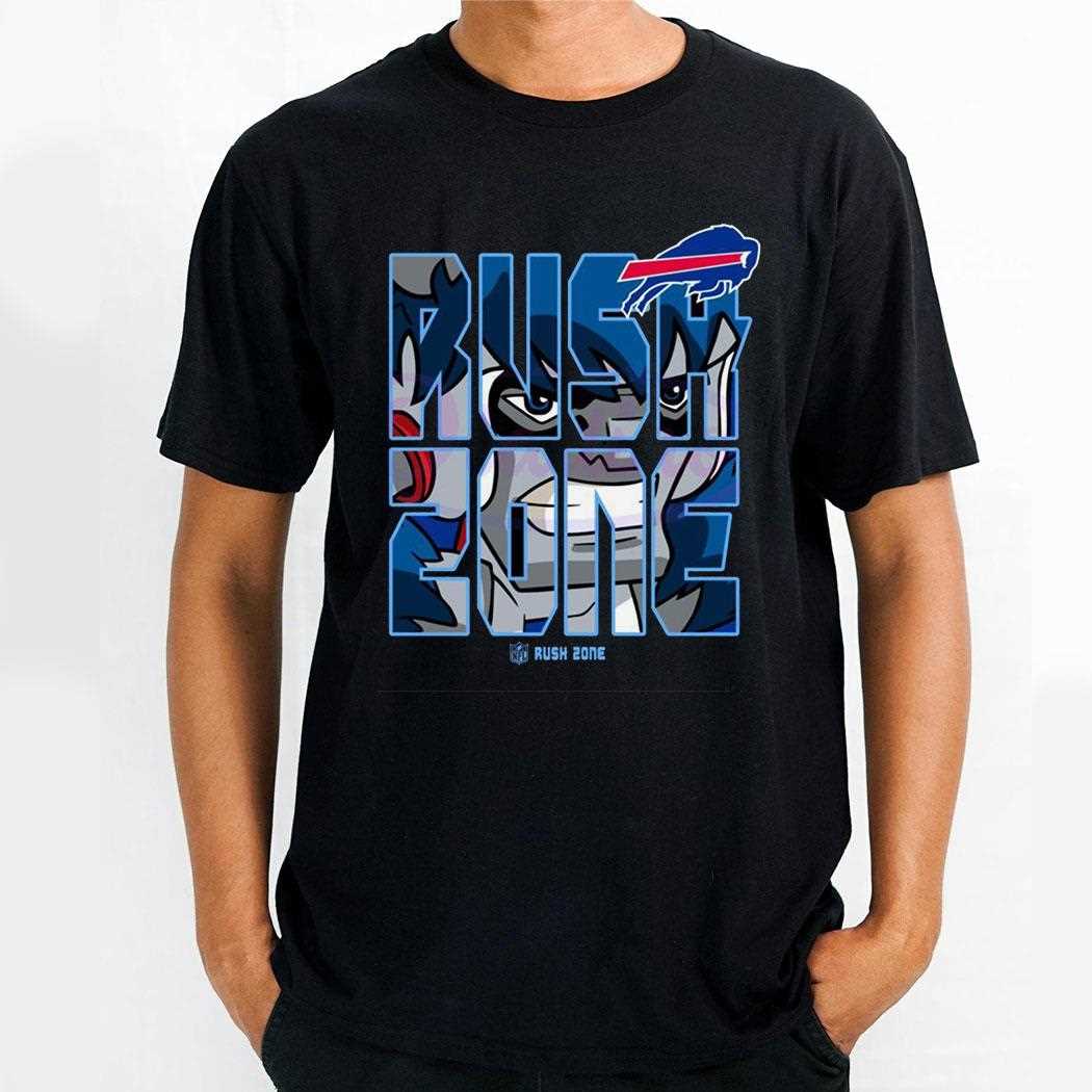 Nfl Rush Zone Cartoon Buffalo Bills Football Shirt