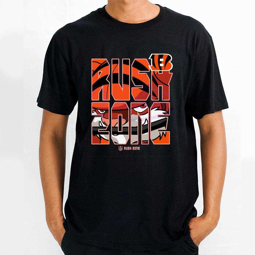 Nfl Rush Zone Cartoon Cincinnati Bengals Football Shirt