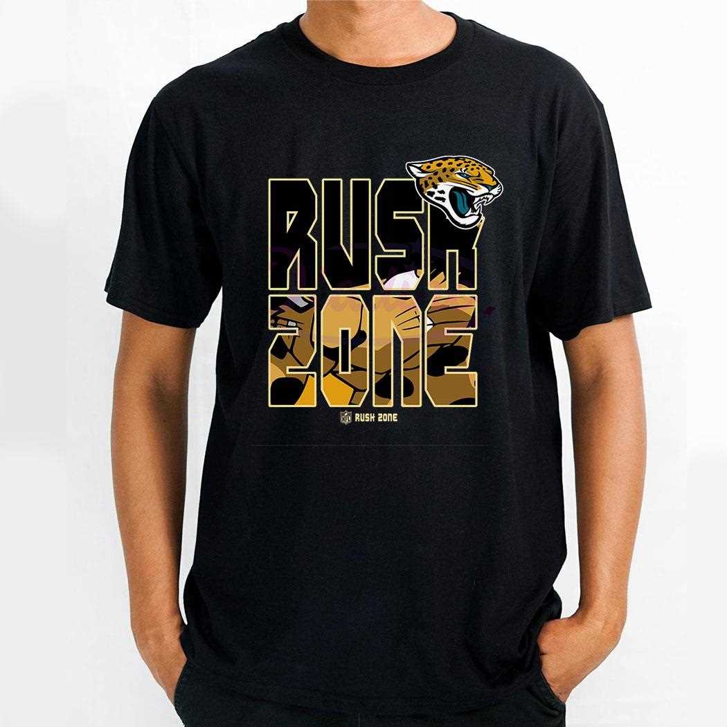 Nfl Rush Zone Cartoon Jacksonville Jaguars Football Shirt