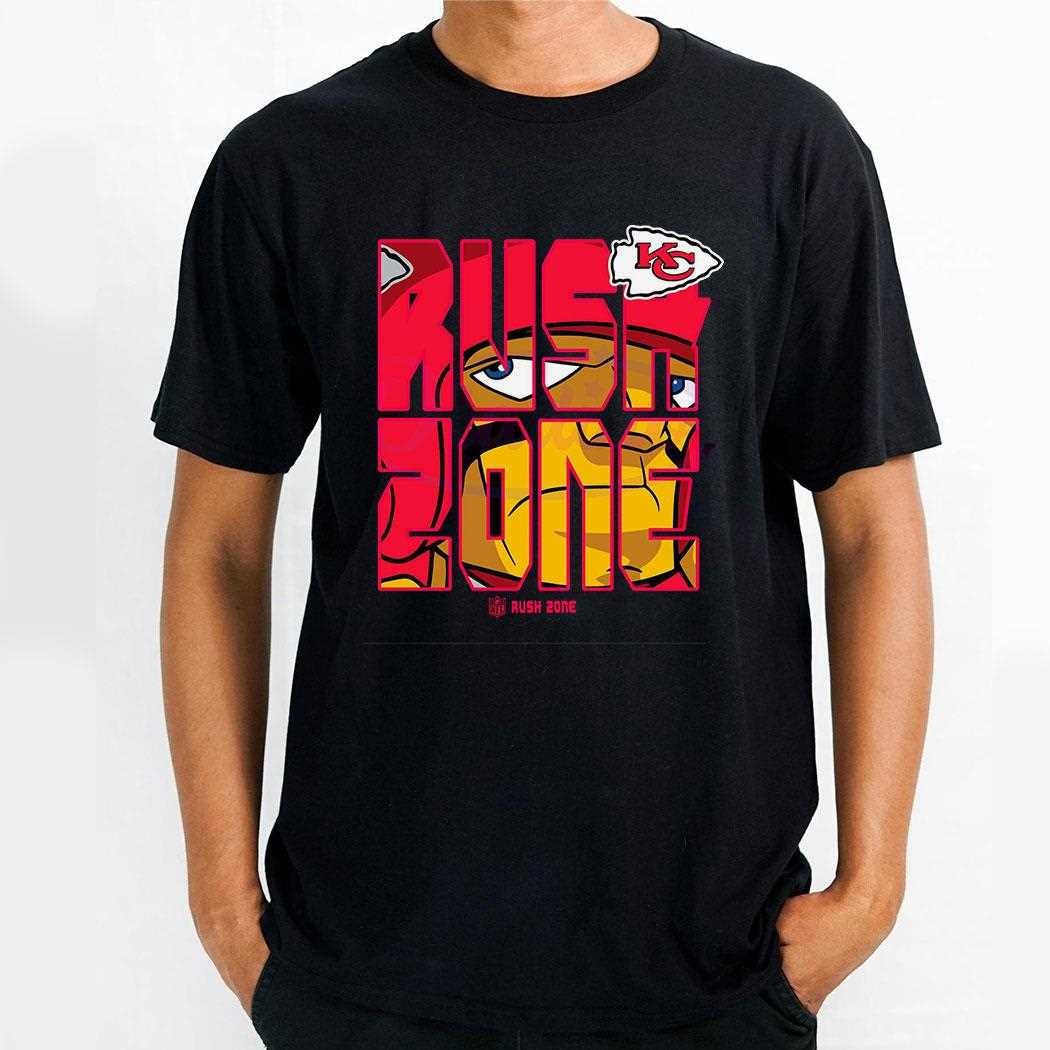 Nfl Rush Zone Cartoon Kansas City Chiefs Football Shirt