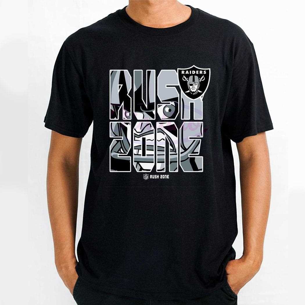 Nfl Rush Zone Cartoon Las Vegas Raiders Football Shirt