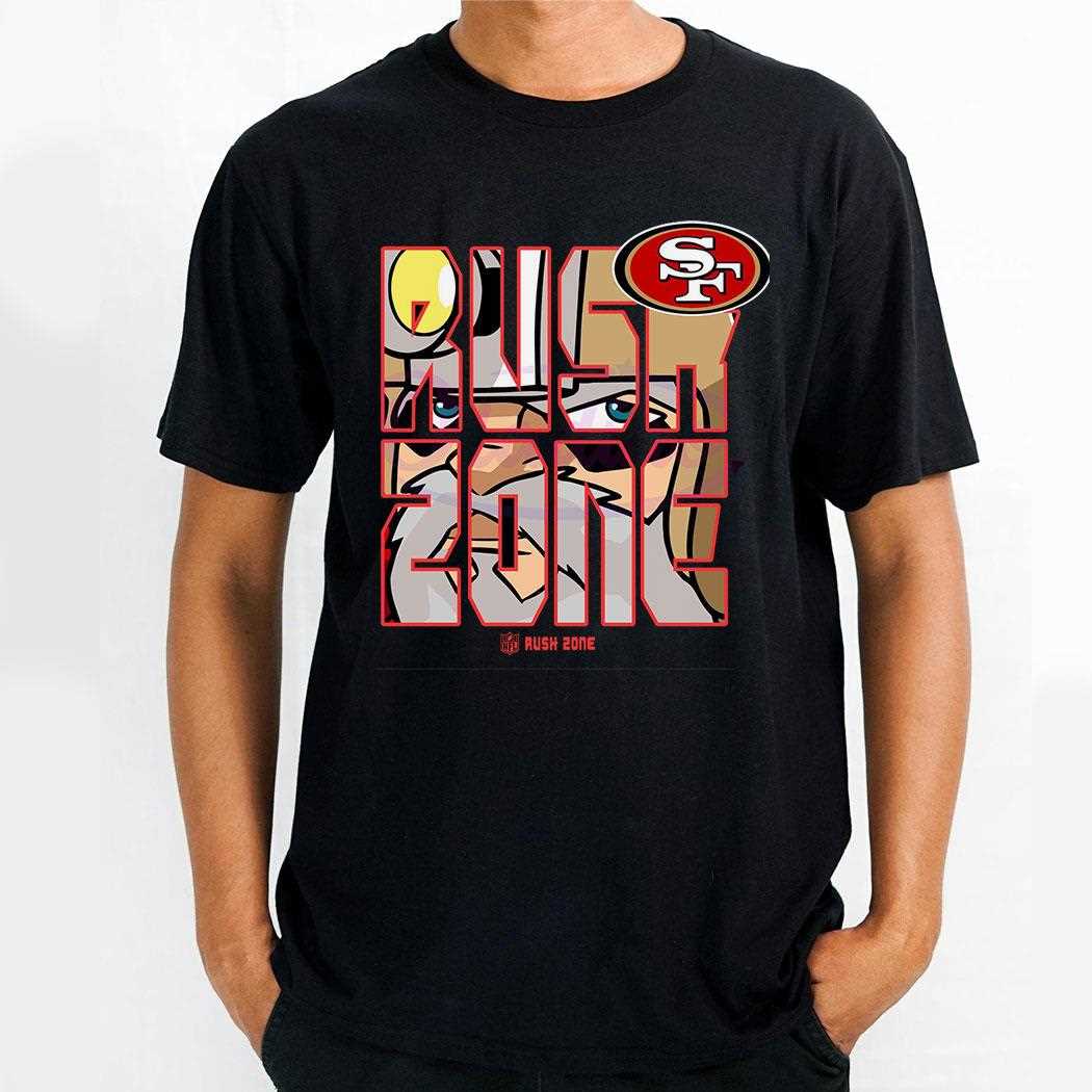 Nfl Rush Zone Cartoon San Francisco 49ers Football Shirt