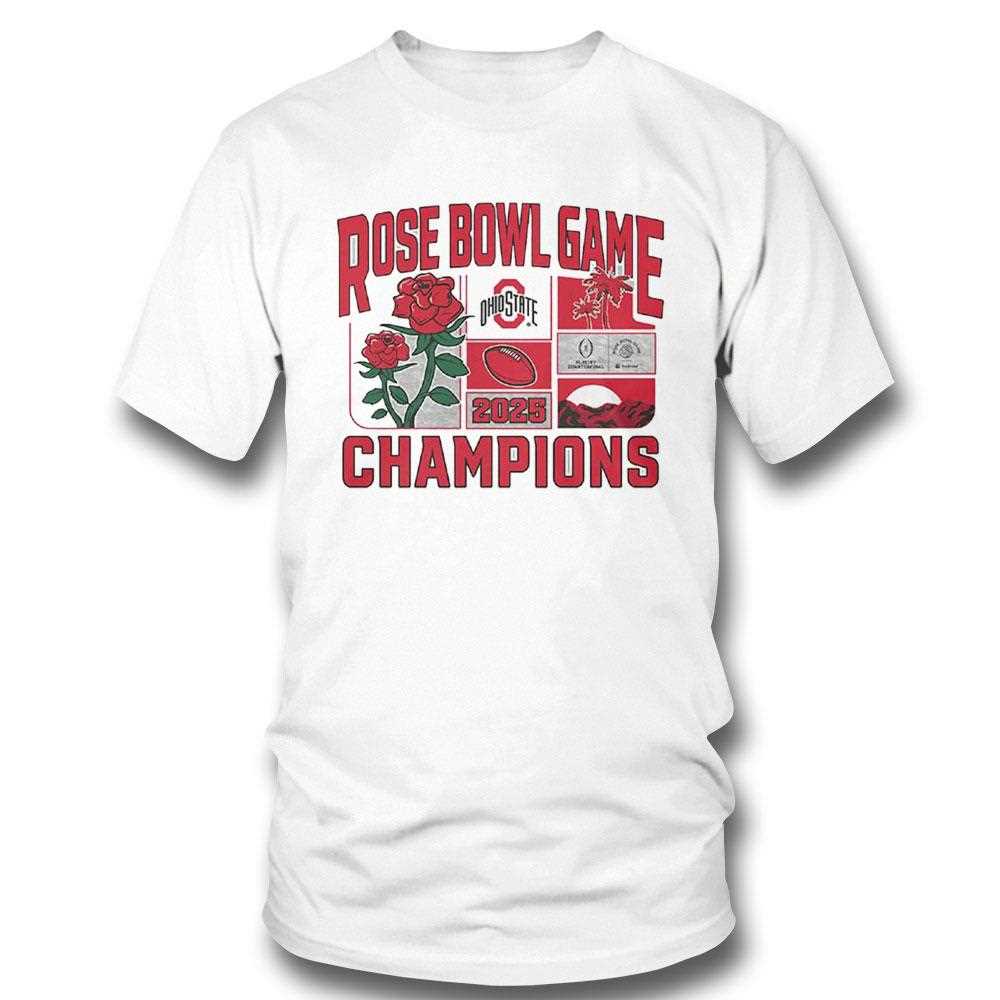 Ohio State Buckeyes College Football Playoff 2025 Rose Bowl Champions Shirt