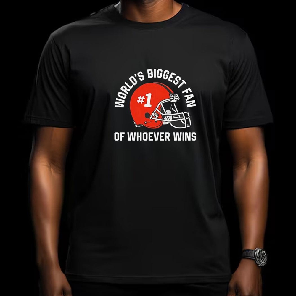 Helmet Worlds Biggest Fan Of Whoever Wins Shirt