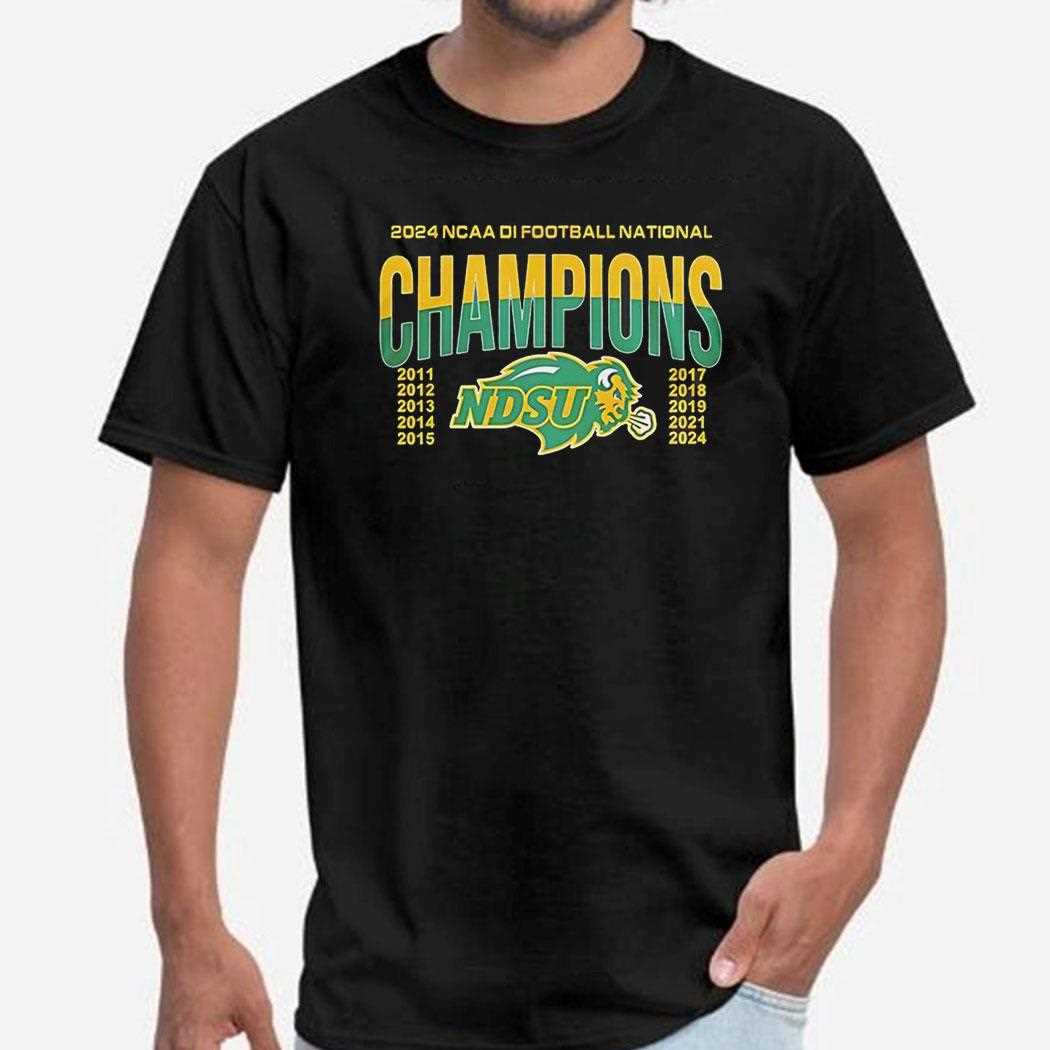 Ndsu Football 10 Time National Championship Shirt