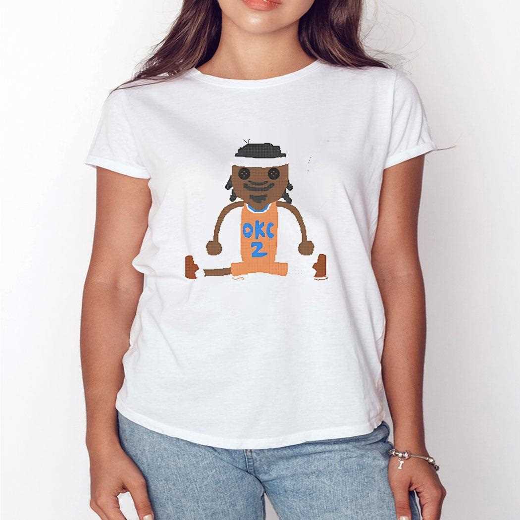 Crochet Shai Gilgeous Alexander Oklahoma City Thunder Shirt Crochet Shai Gilgeous Alexander Oklahoma City Thunder Shirt