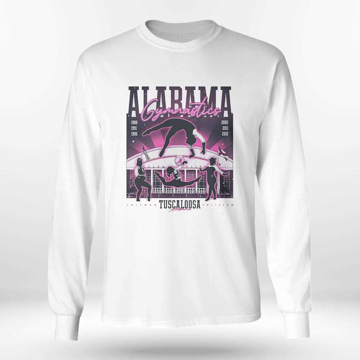 Alabama Crimson Tide Gymnastics Over The Coliseum Shirt Alabama Crimson Tide Gymnastics Over The Coliseum Shirt