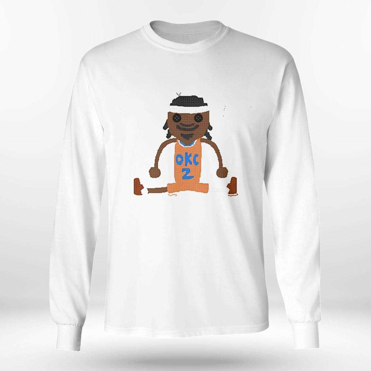 Crochet Shai Gilgeous Alexander Oklahoma City Thunder Shirt Crochet Shai Gilgeous Alexander Oklahoma City Thunder Shirt