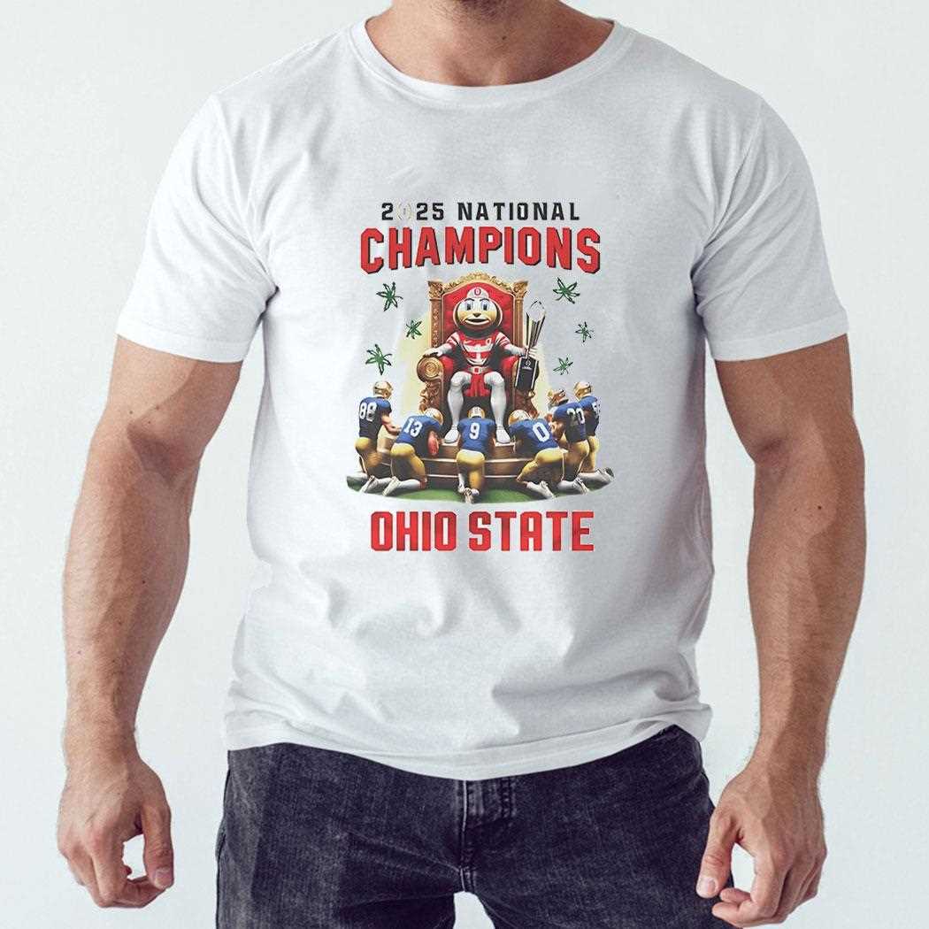 2025 National Champions Ohio State Ncaa Mascot Shirt