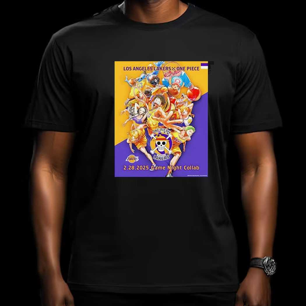 Los Angeles Lakers X One Piece Game Night Collab 2025 Shirt Los Angeles Lakers X One Piece Game Night Collab 2025 Shirt