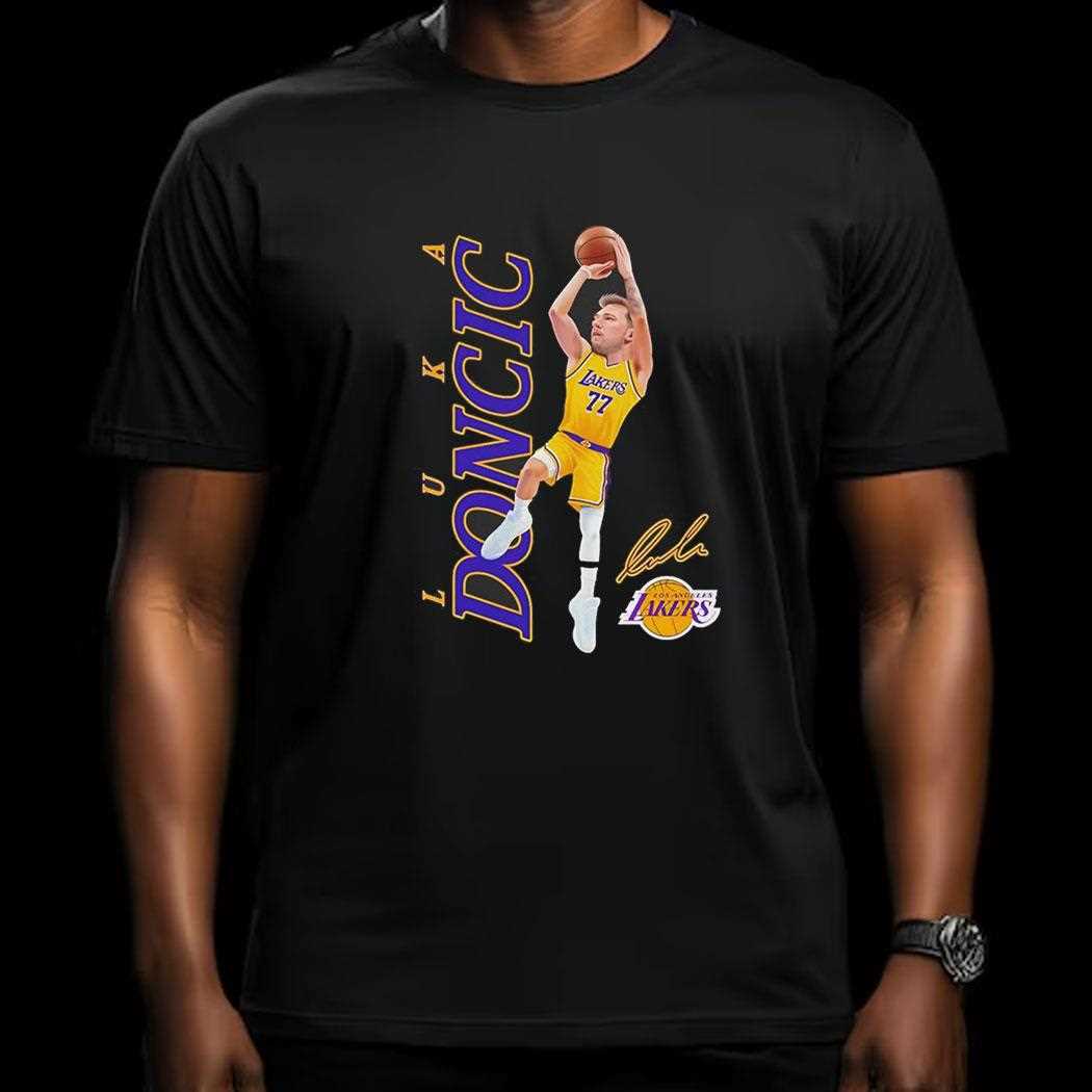 Luka Doncic Los Angeles Lakers Nba Basketball Signatures Shirt Luka Doncic Los Angeles Lakers Nba Basketball Signatures Shirt