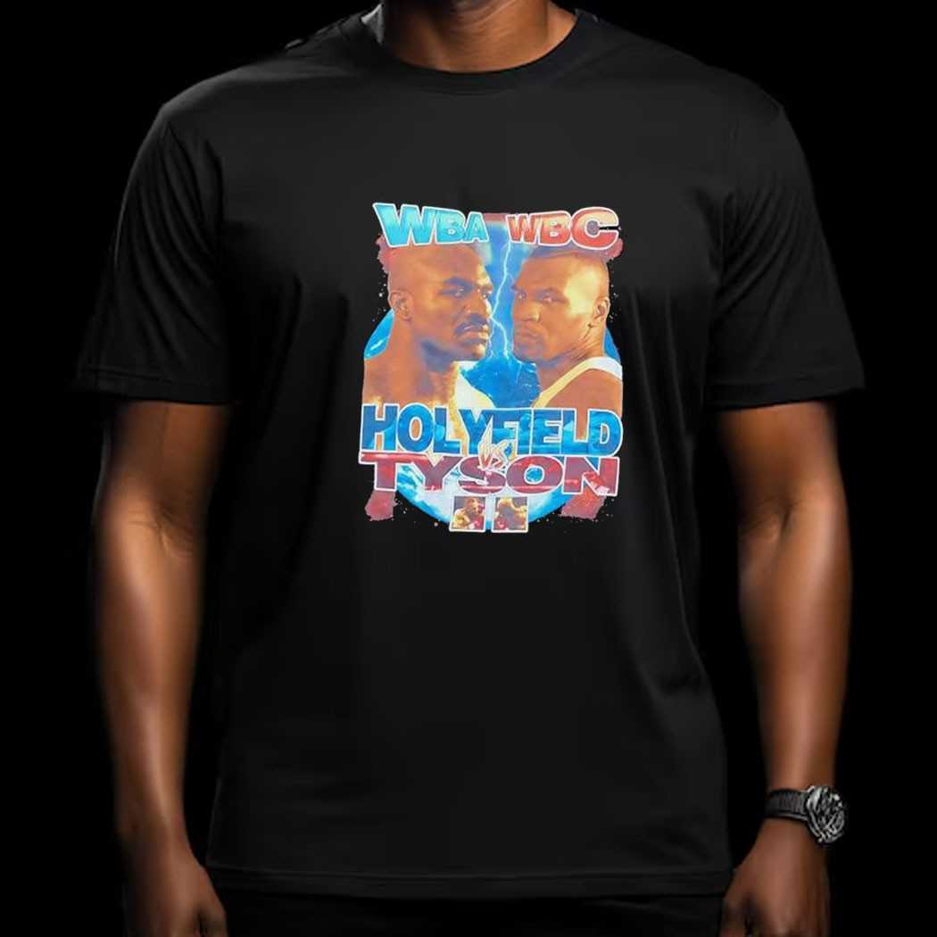 Mike Tyson Vs Evander Holyfield Graphic Shirt Mike Tyson Vs Evander Holyfield Graphic Shirt
