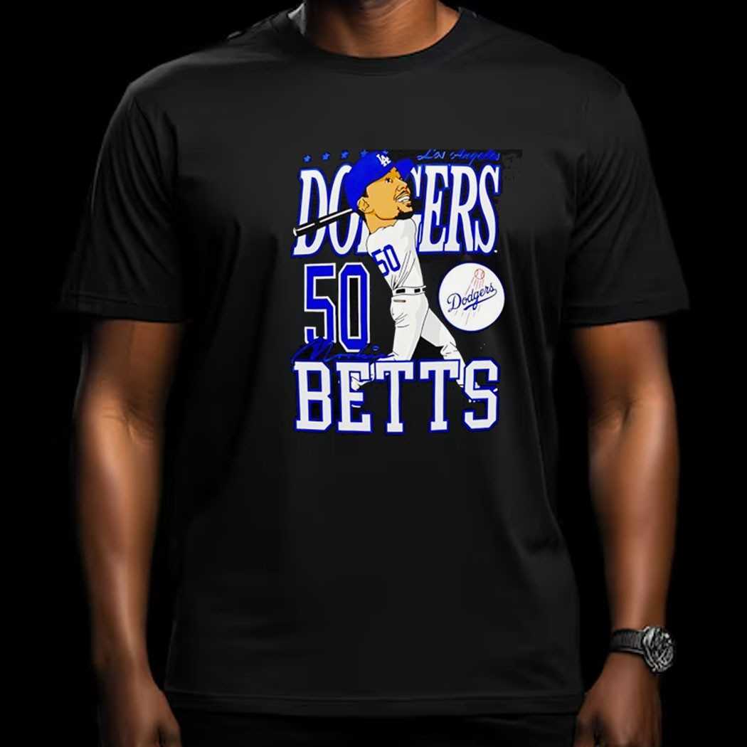 Mookie Betts 50 Los Angeles Dodgers Baseball Shirt Mookie Betts 50 Los Angeles Dodgers Baseball Shirt