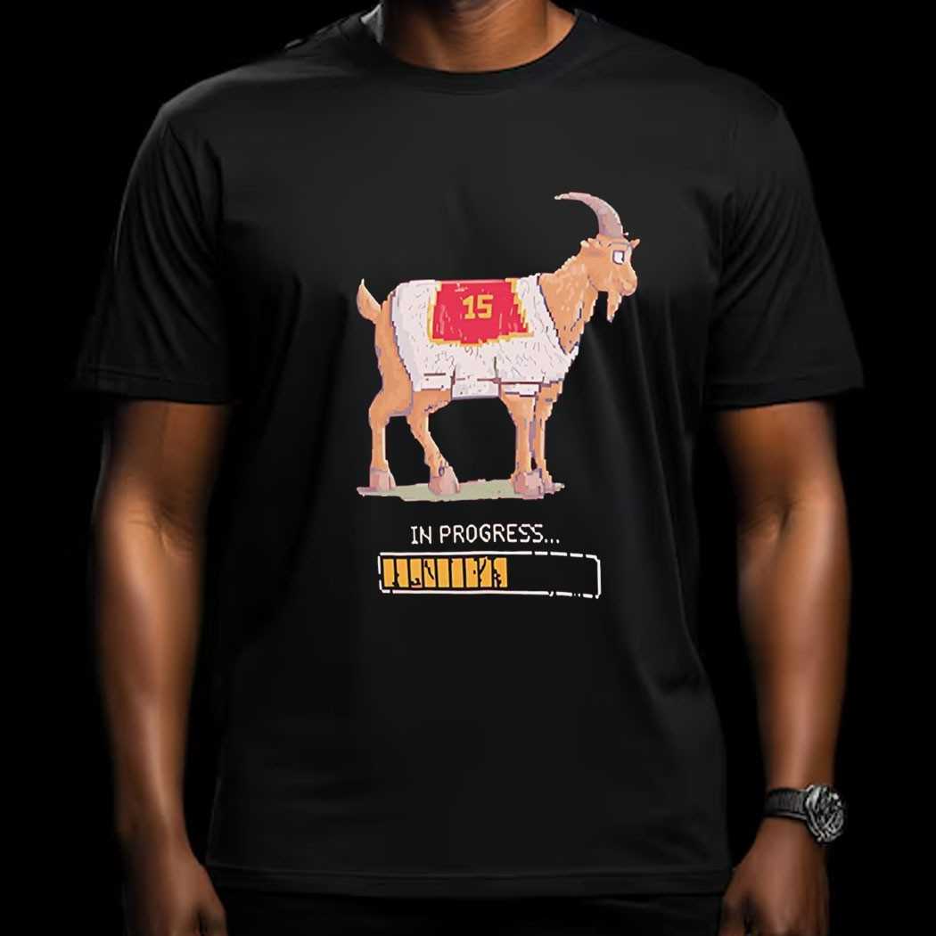 Patrick Mahomes Super Bowl Lix Kansas City Chiefs Goat In Progress Shirt