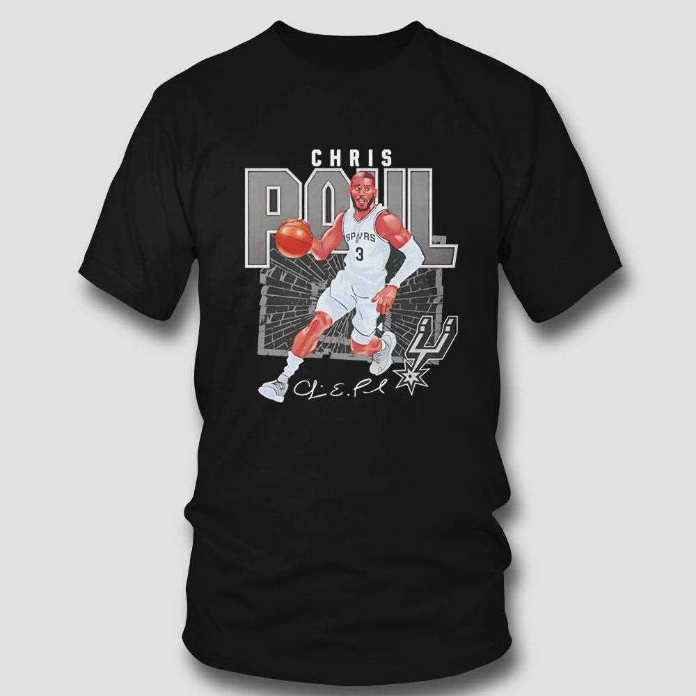 Chris Paul San Antonio Spurs Nba Basketball Shattered Signature Vintage Shirt Chris Paul San Antonio Spurs Nba Basketball Shattered Signature Vintage Shirt