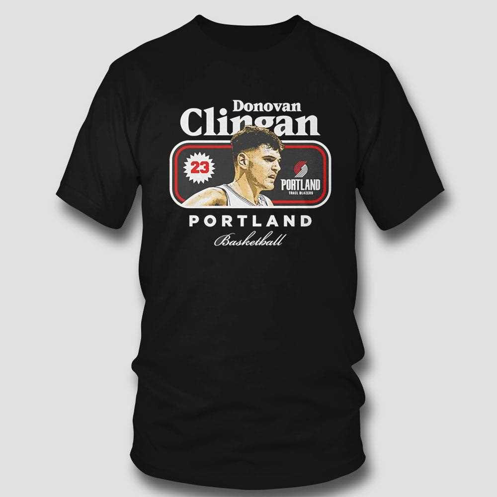 Donovan Clingan Portland Trail Blazers Nba Basketball Cover Vintage Shirt Donovan Clingan Portland Trail Blazers Nba Basketball Cover Vintage Shirt