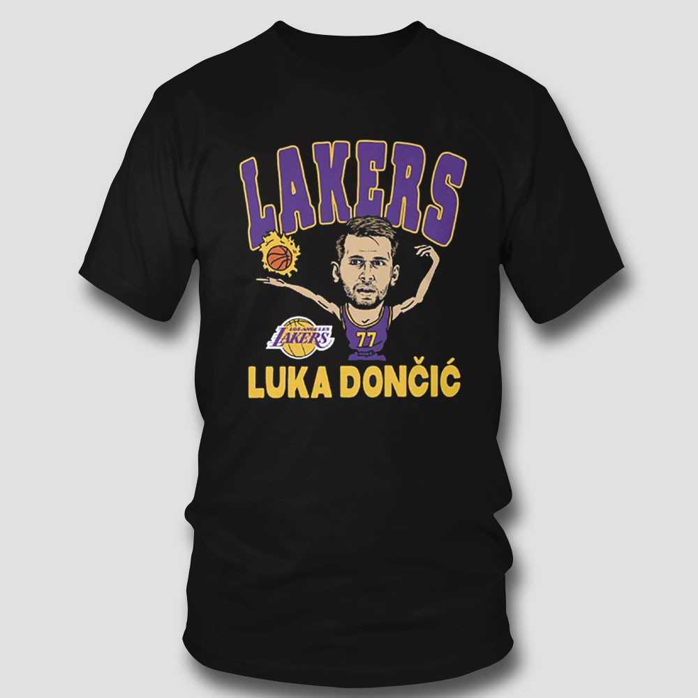 Luka Doncic Los Angeles Lakers Homage Player Graphicshirt Luka Doncic Los Angeles Lakers Homage Player Graphicshirt