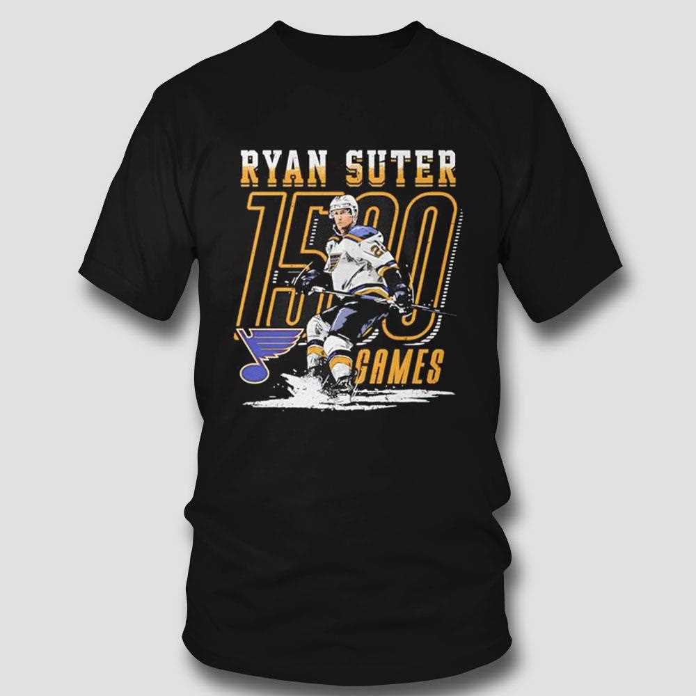 Ryan Suter St Louis Blues Hockey 1500th Game Shirt Ryan Suter St Louis Blues Hockey 1500th Game Shirt