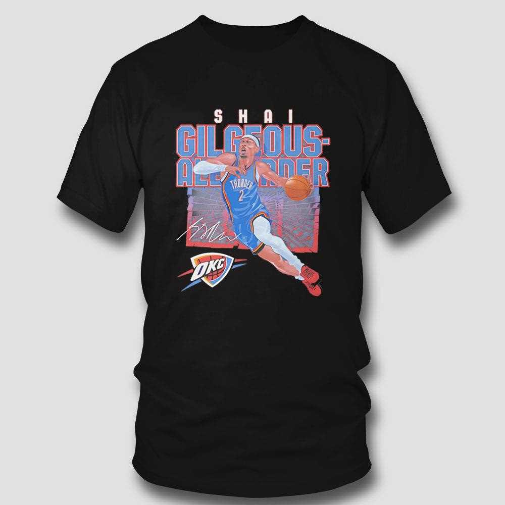 Shai Gilgeous Alexander Oklahoma City Thunder Nba Basketball Shattered Signature Vintage Shirt Shai Gilgeous Alexander Oklahoma City Thunder Nba Basketball Shattered Signature Vintage Shirt