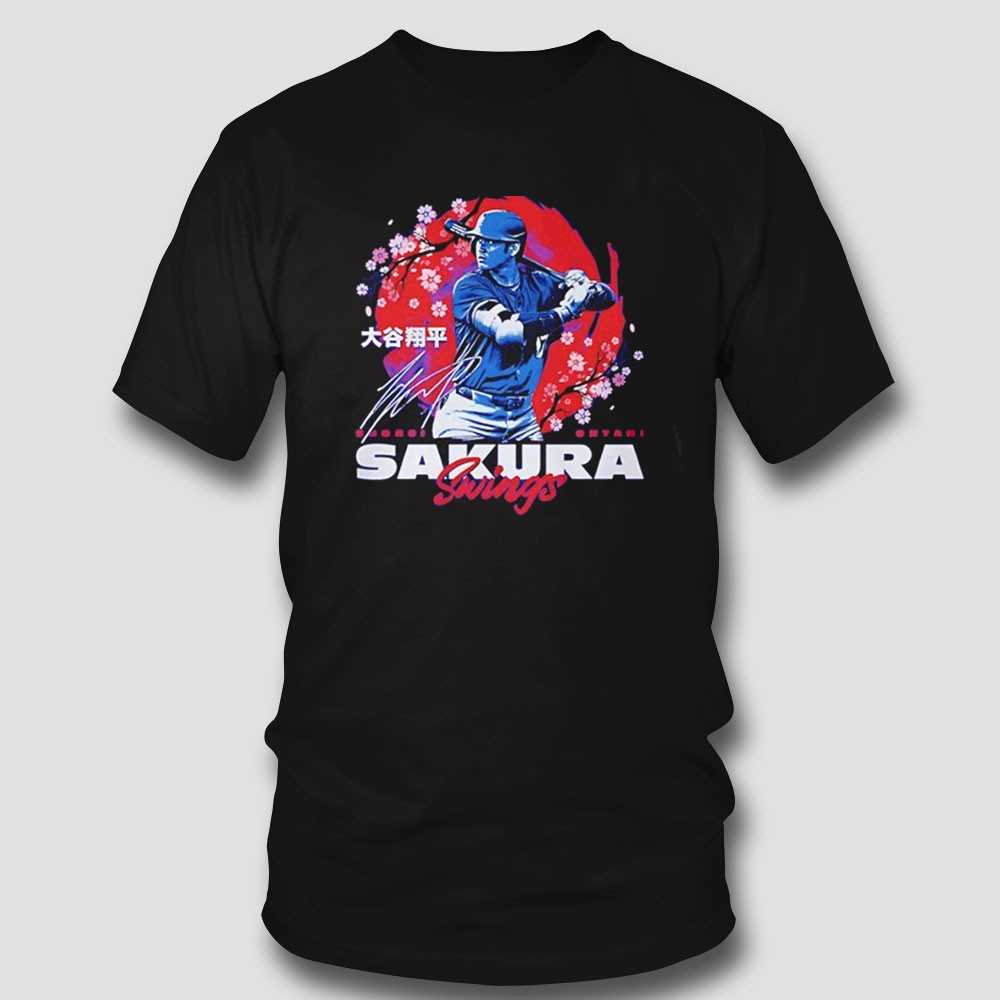 Shohei Ohtani Los Angeles Dodgers Baseball Sakura Swings Shirt Shohei Ohtani Los Angeles Dodgers Baseball Sakura Swings Shirt