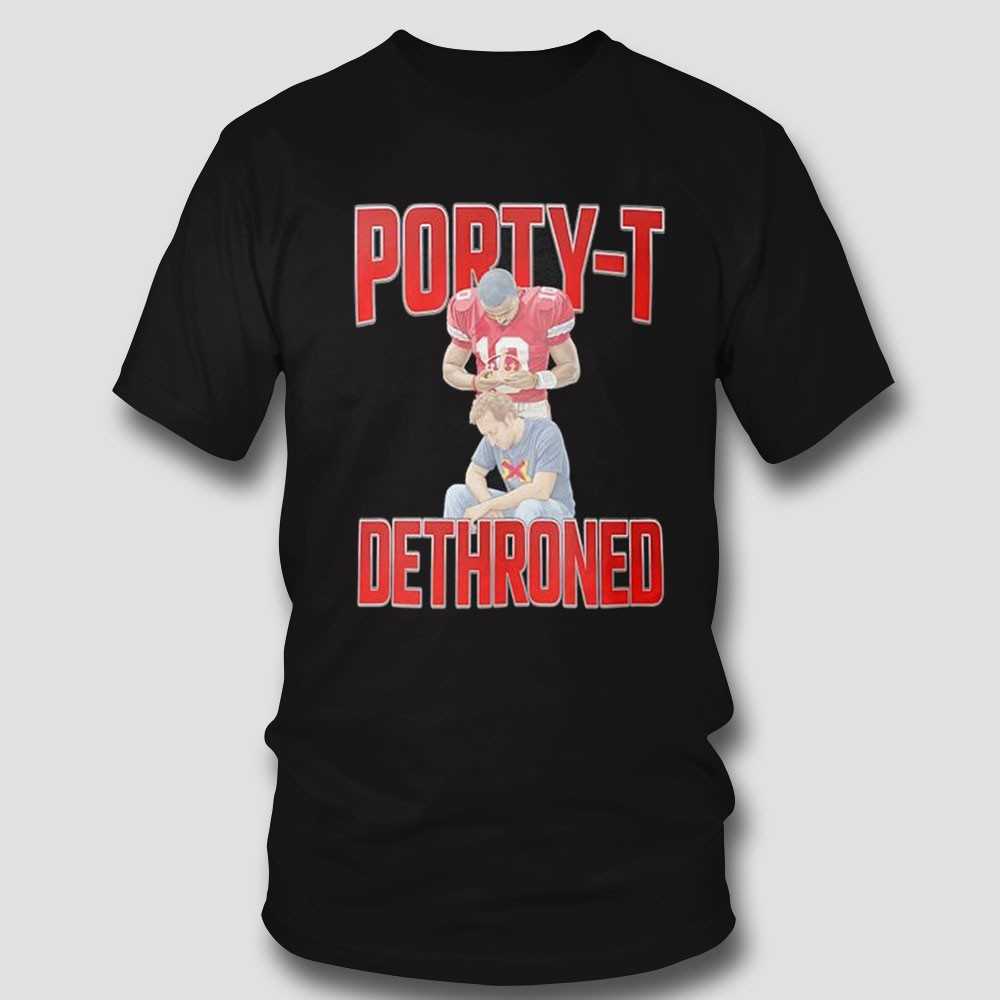 Troy Smith Porty T Dethroned Ohio State Buckeyes Football Shirt Troy Smith Porty T Dethroned Ohio State Buckeyes Football Shirt