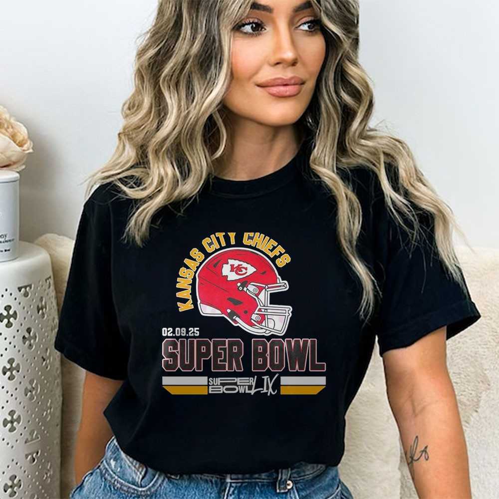Kansas City Chiefs Super Bowl Lix Football Helmet Shirt Kansas City Chiefs Super Bowl Lix Football Helmet Shirt