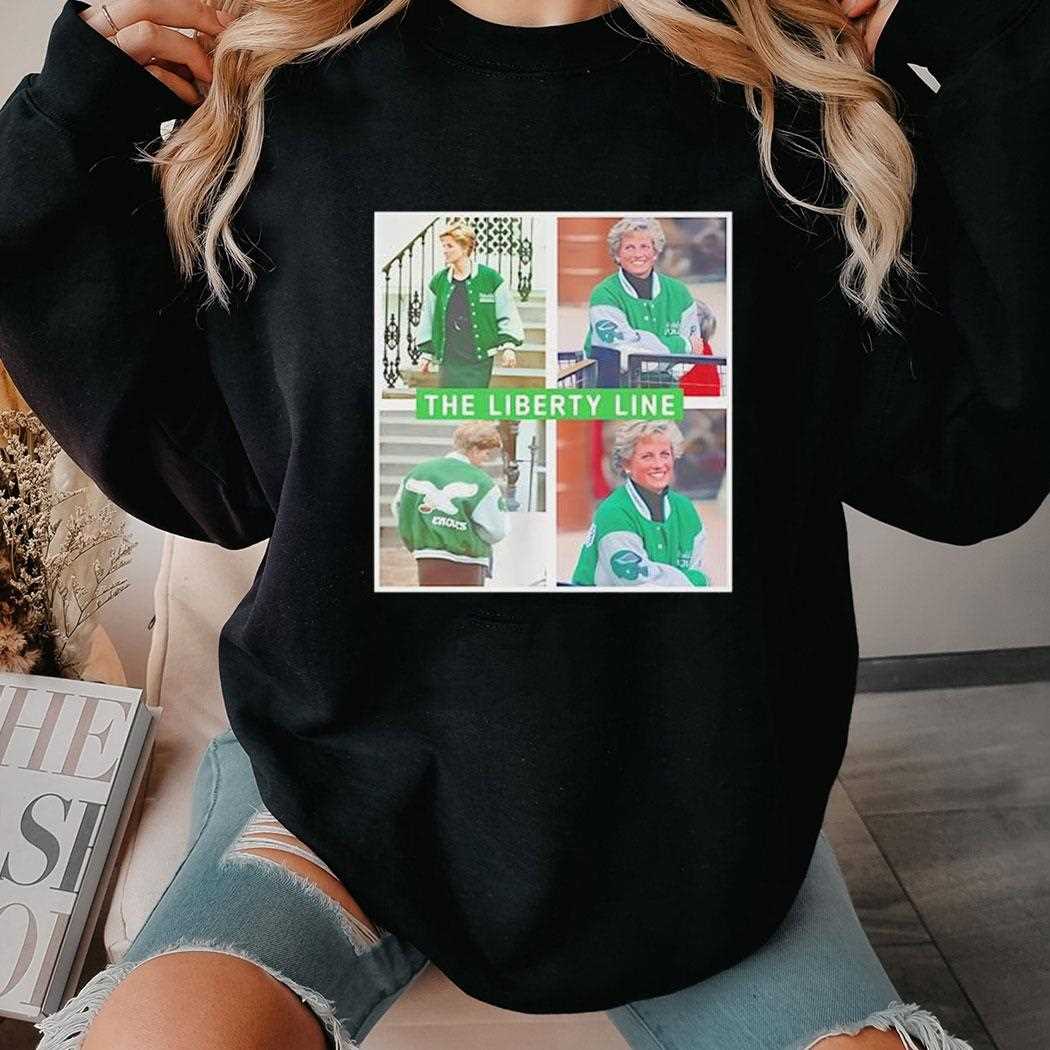 Princess Diana Wearing Philadelphia Eagles Football Jacket Shirt Princess Diana Wearing Philadelphia Eagles Football Jacket Shirt