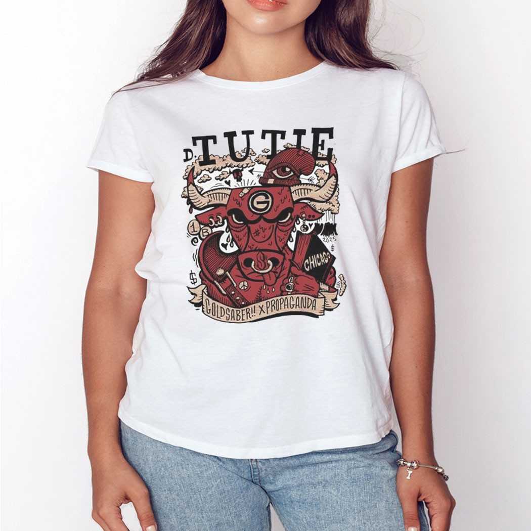 D Tutie Gold Saber X Propaganda Chicago Bulls Shirt