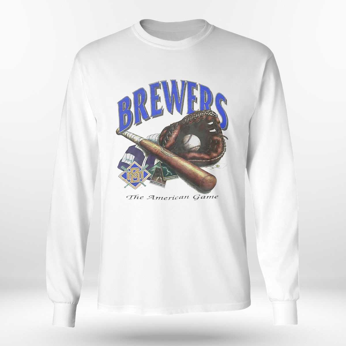 Milwaukee Brewers The American Game Mlb Logo Vintage Shirt Milwaukee Brewers The American Game Mlb Logo Vintage Shirt