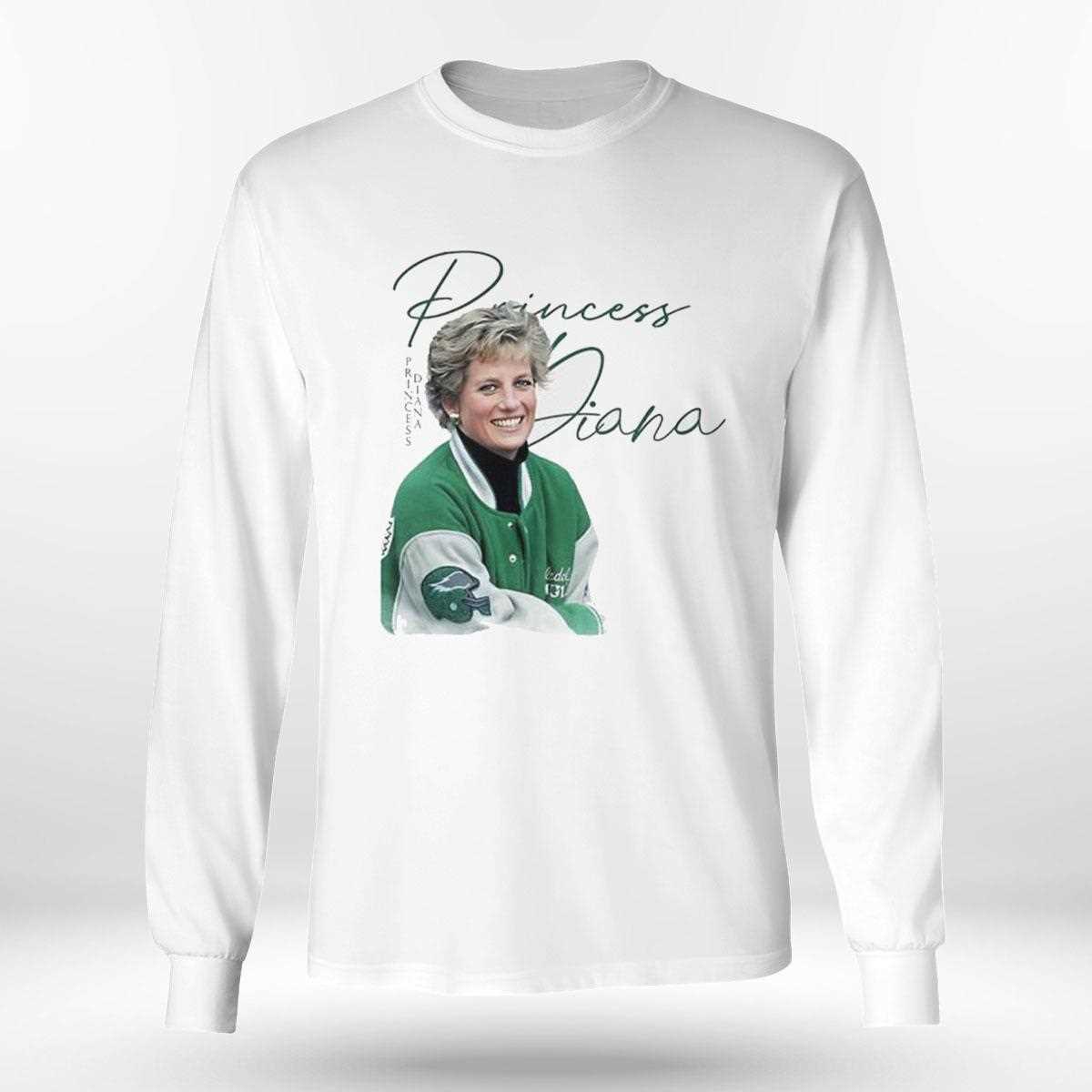 Princess Diana Wearing Philadelphia Eagles Football Jacket Shirt Princess Diana Wearing Philadelphia Eagles Football Jacket Shirt