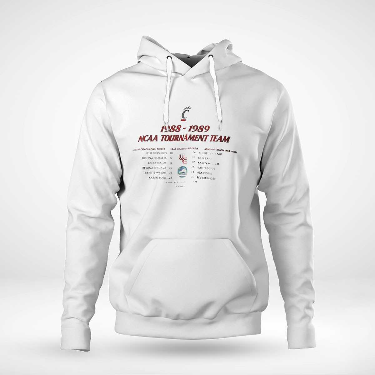 Cincinnati Bearcats Ncaa Tournament Team 1988 1989 Assistant Coach Robin Tucker Shirt Cincinnati Bearcats Ncaa Tournament Team 1988 1989 Assistant Coach Robin Tucker Shirt