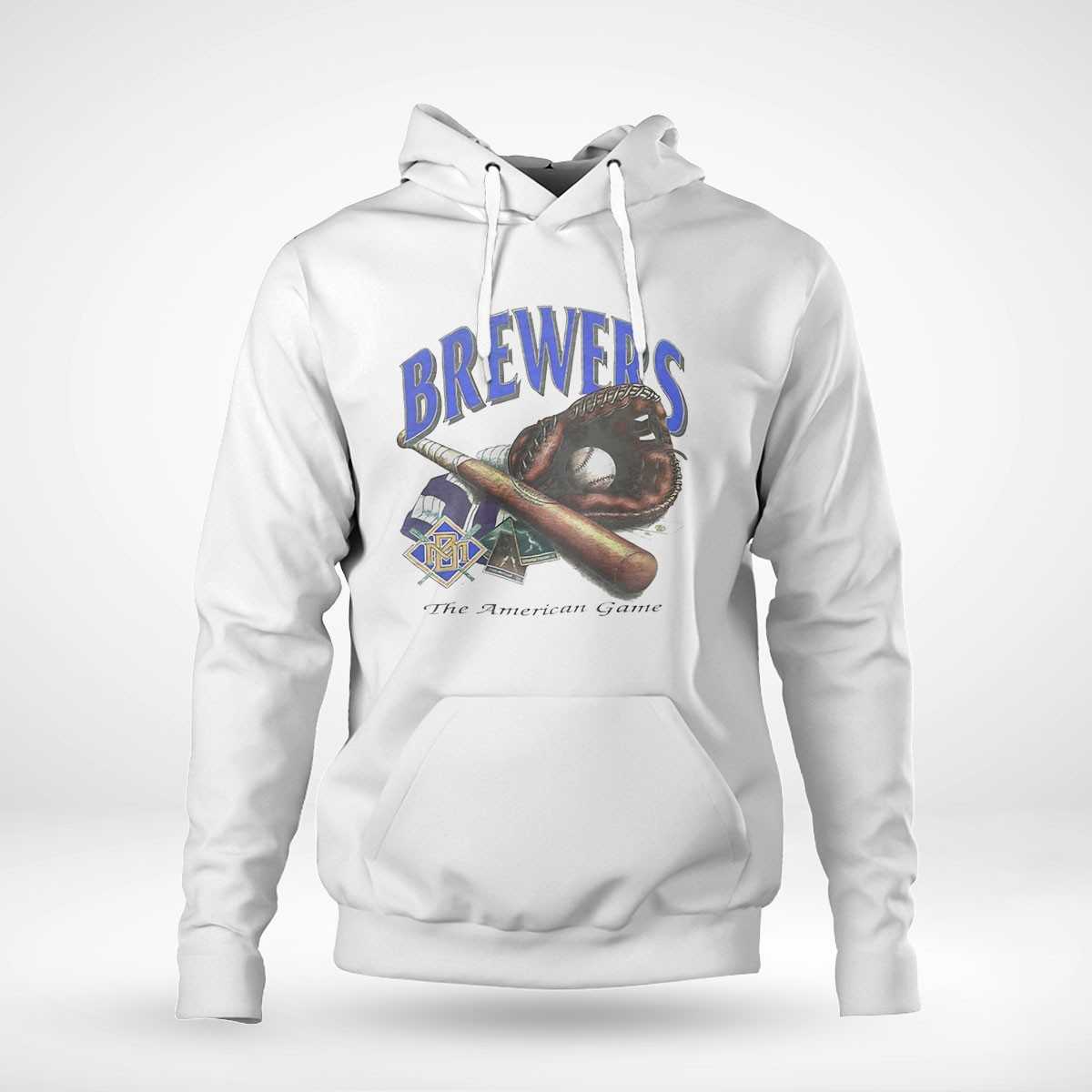 Milwaukee Brewers The American Game Mlb Logo Vintage Shirt Milwaukee Brewers The American Game Mlb Logo Vintage Shirt