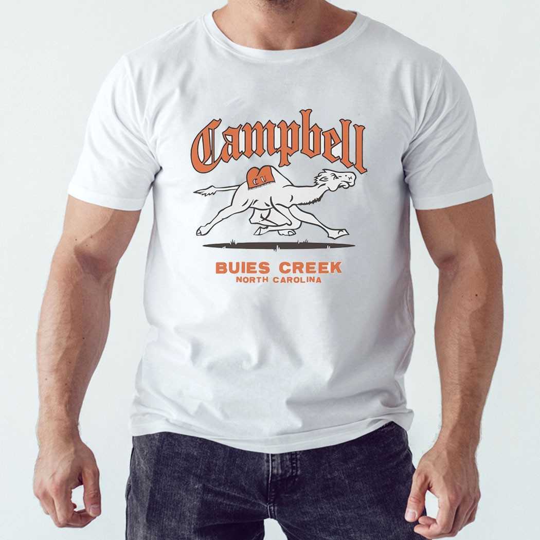 Campbell Fighting Camels Basketball Mascot Retro Vintage Shirt