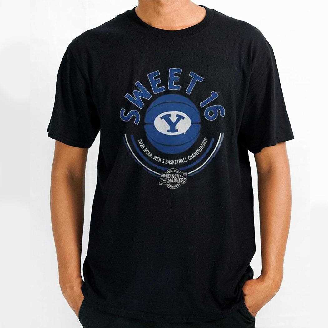 Byu Cougars 2025 Ncaa Mens Basketball Tournament March Madness Sweet 16 Shirt Byu Cougars 2025 Ncaa Mens Basketball Tournament March Madness Sweet 16 Shirt