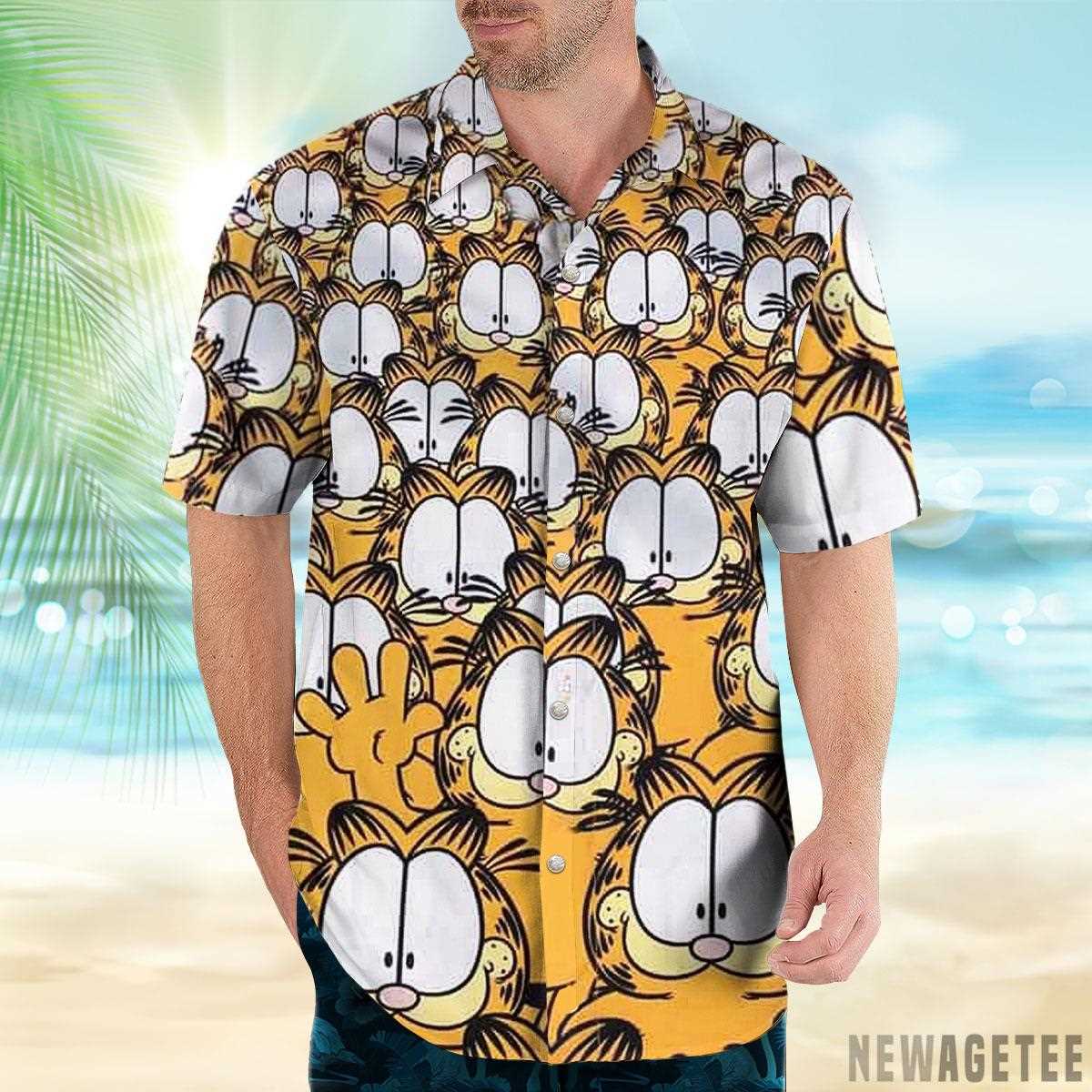 Gay Garfield Hawaiian Shirt Beach Shorts