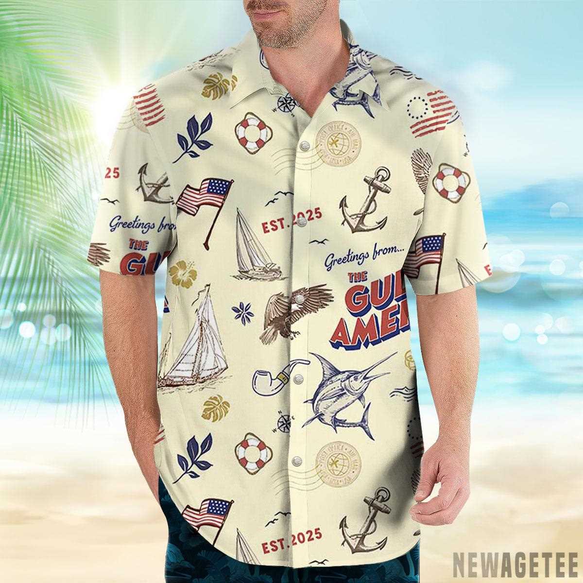 The Gulf Of America Hawaiian Shirt Beach Shorts