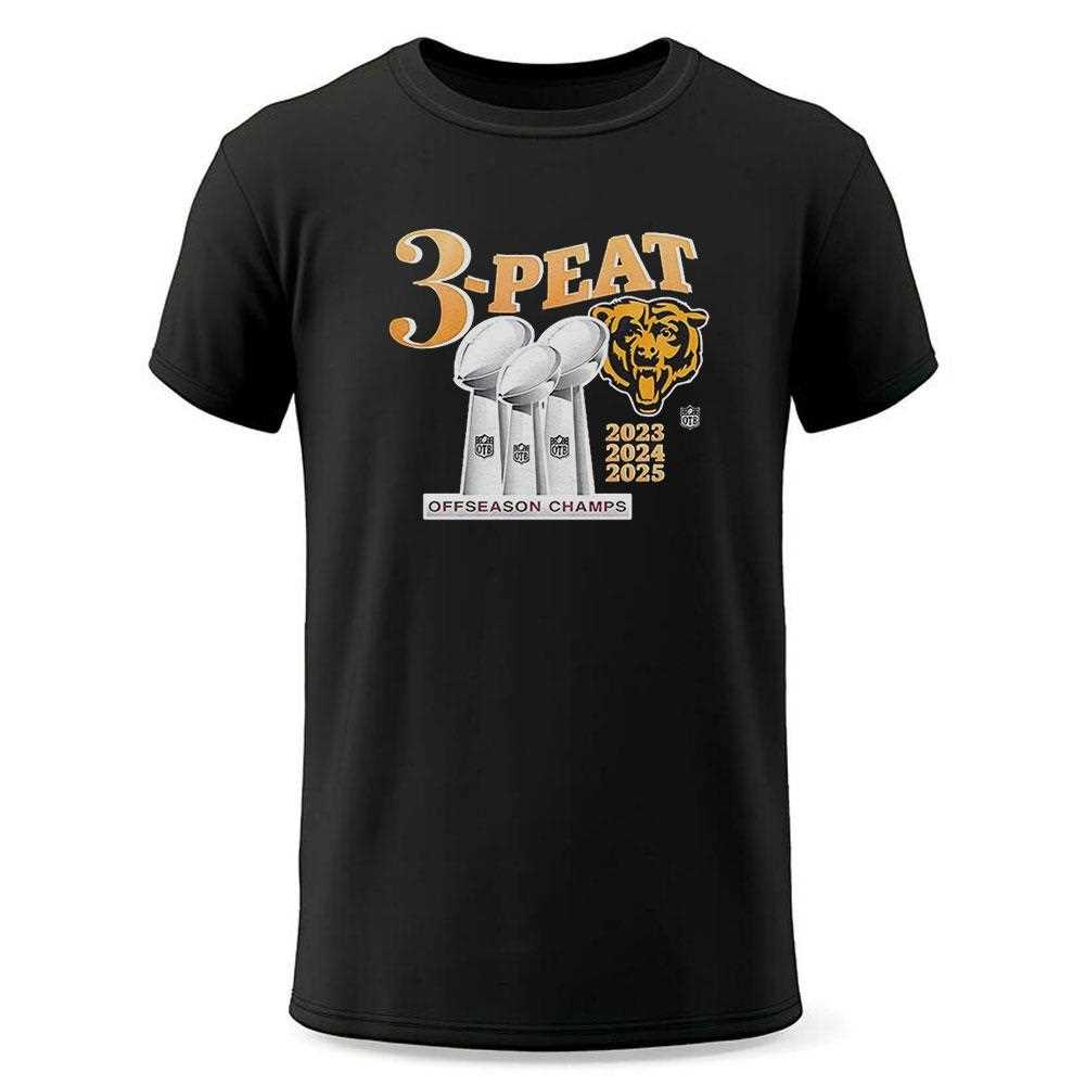 Chicago Bears 3 Peat Offseason Champs Shirt Chicago Bears 3 Peat Offseason Champs Shirt
