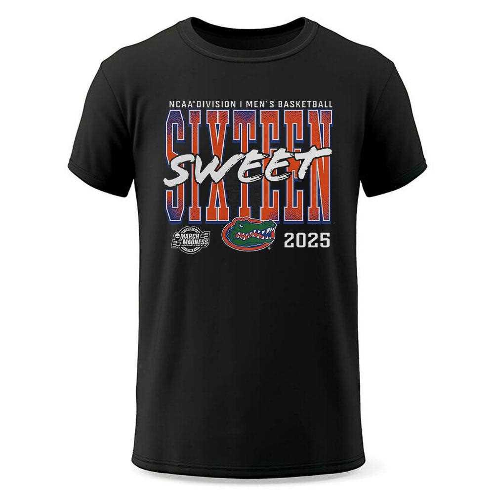 Florida Gators 2025 Ncaa Mens Basketball Tournament March Madness Sweet 16 Shirt Florida Gators 2025 Ncaa Mens Basketball Tournament March Madness Sweet 16 Shirt
